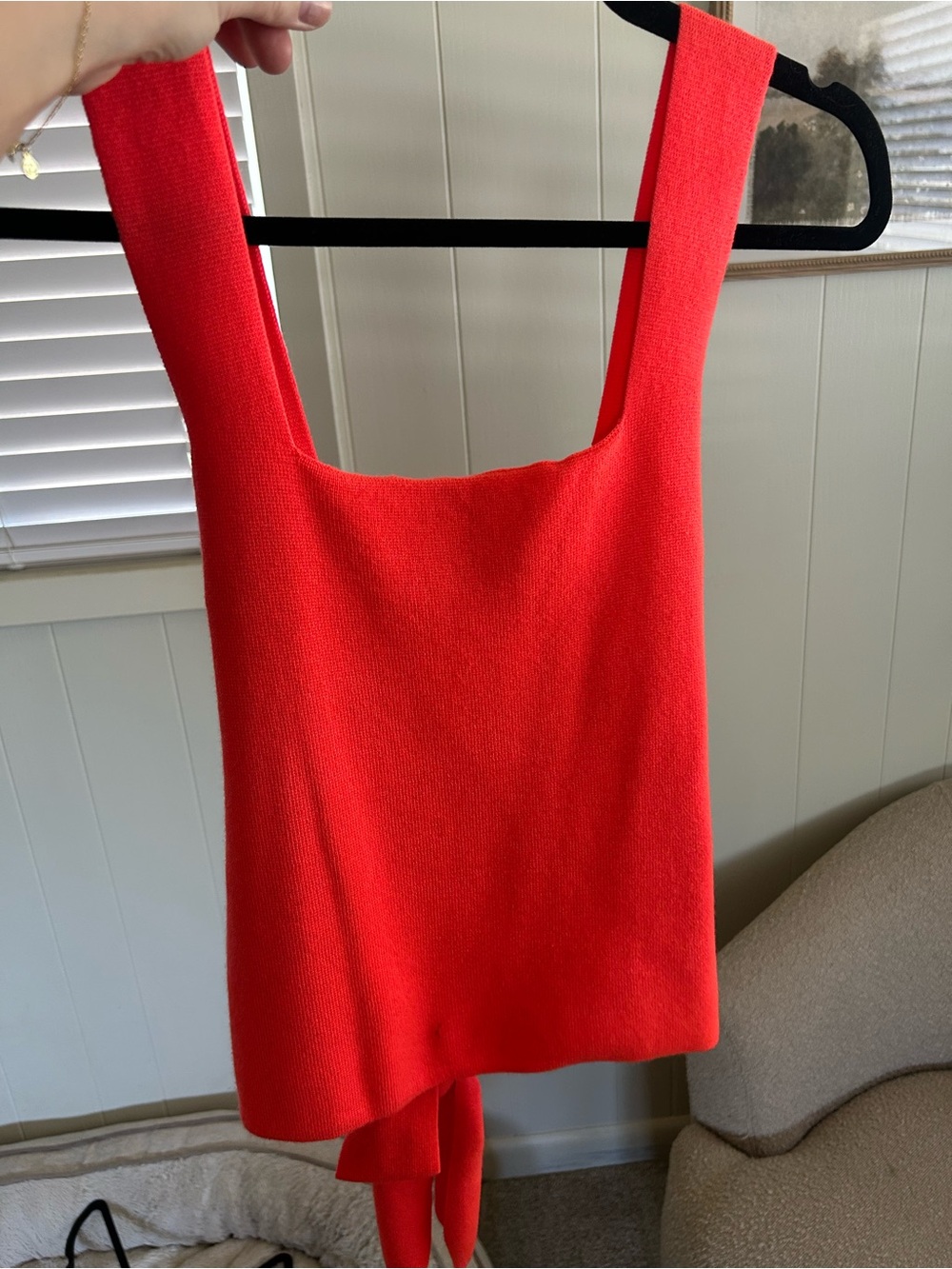 Anthropologie Coral Knit Tank